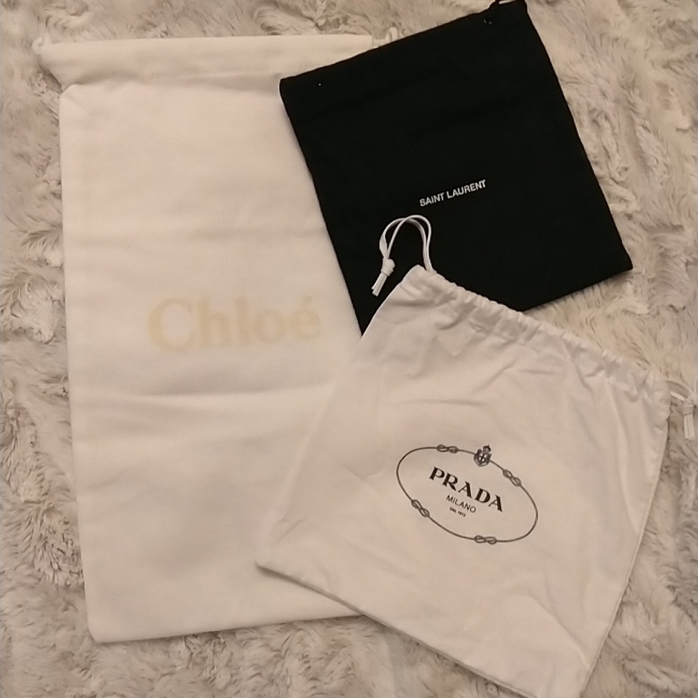 Designer Dust bags x 3